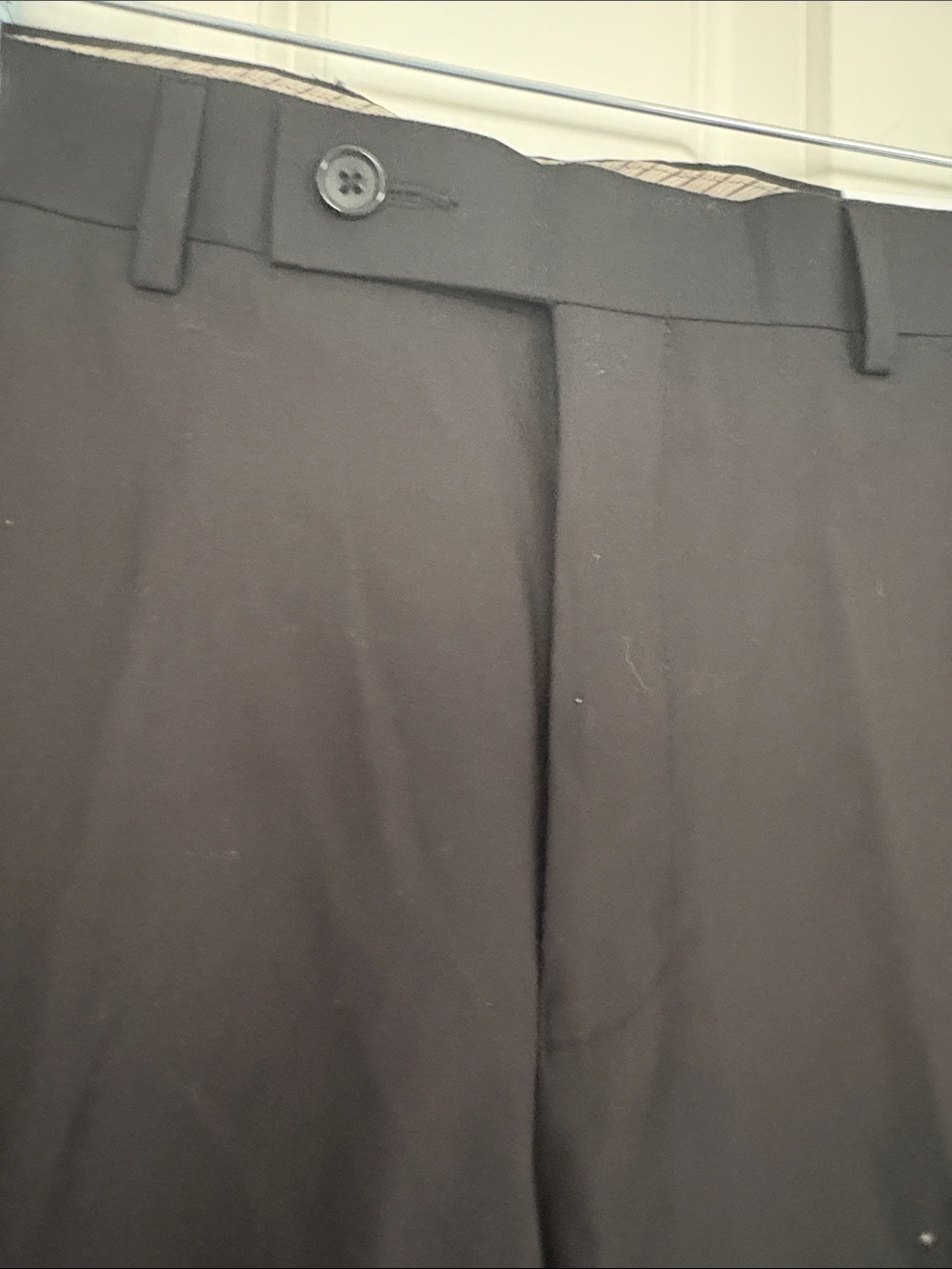 Calvin Klein Flat Front Men’s Classic Black Dress Pants - Picture 2 of 7